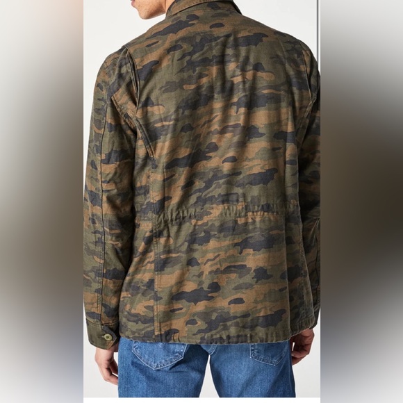 Ag Adriano Goldschmied Olive Camouflage Military Jacket - Picture 3 of 5